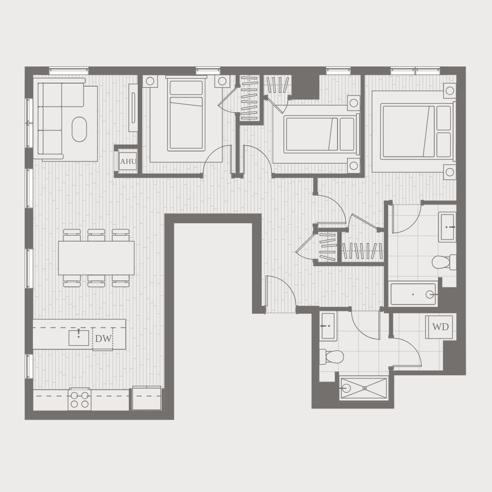 Residence floor plant