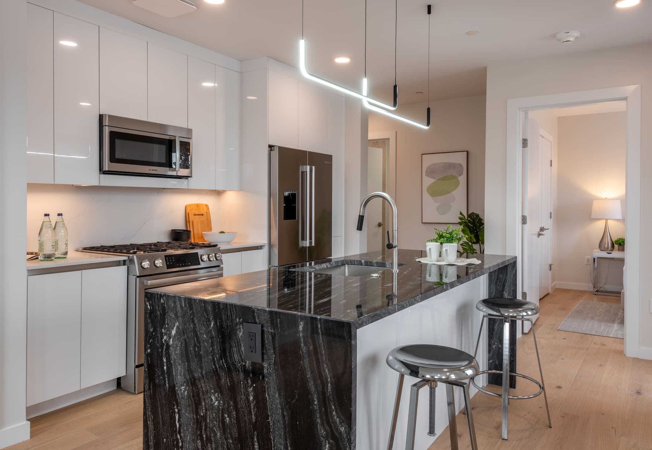Kitchen diagnoal view